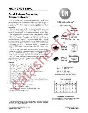 MC74VHCT139ADTRG datasheet  